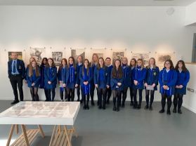 Art Students Visit the Prism Print International Exhibition of Printmaking in Down Arts Centre