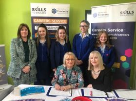 Yr 13 attend the Lecale Careers Fair