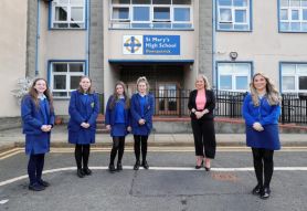 First Minister Michelle O'Neill visits St. Mary's High School