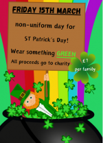 Friday 15th March - Non -Uniform Day